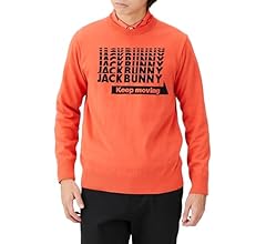 新品JackBunnyジャックバニーメンズクルーネックニットゴルフウェアセーター Amazon | [ジャックバニー] メンズ クルーネック ニットプル